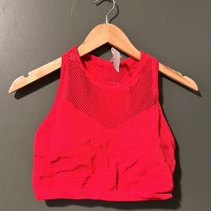 Fabletics Red Sports Bra Large